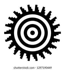 Sun icon. Sun symbol for design. Vector and illustration print.