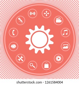 Sun icon symbol. Graphic elements for your design