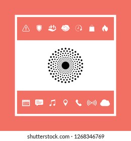 Sun icon symbol. Graphic elements for your design