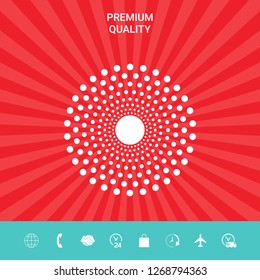 Sun icon symbol. Graphic elements for your design