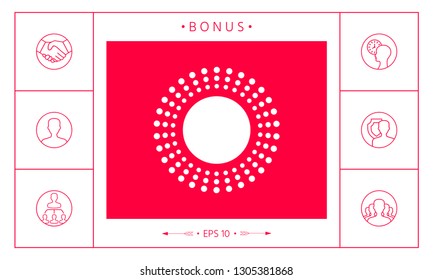 Sun icon symbol. Graphic elements for your design