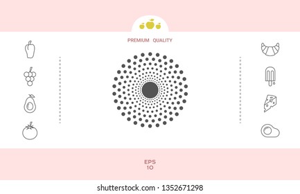 Sun icon symbol. Graphic elements for your design