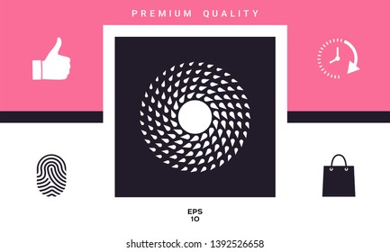 Sun icon symbol. Graphic elements for your design