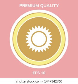 Sun icon symbol. Graphic elements for your design