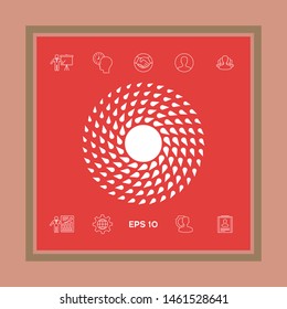 Sun icon symbol. Graphic elements for your design