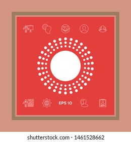 Sun icon symbol. Graphic elements for your design