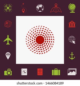Sun icon symbol. Graphic elements for your design