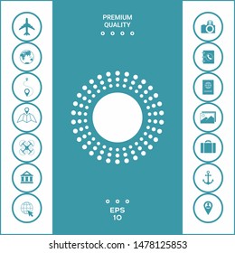 Sun icon symbol. Graphic elements for your design