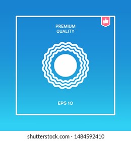 Sun icon symbol. Graphic elements for your design