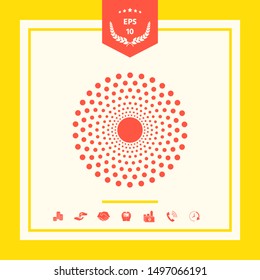 Sun icon symbol. Graphic elements for your design