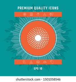 Sun icon symbol. Graphic elements for your design