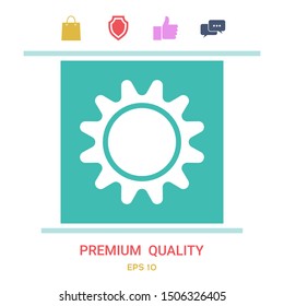 Sun icon symbol. Graphic elements for your design