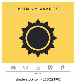 Sun icon symbol. Graphic elements for your design