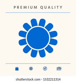 Sun icon symbol. Graphic elements for your design
