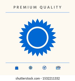 Sun icon symbol. Graphic elements for your design