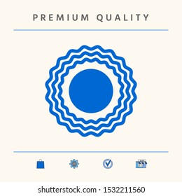 Sun icon symbol. Graphic elements for your design