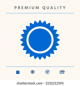 Sun icon symbol. Graphic elements for your design