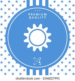 Sun icon symbol. Graphic elements for your design