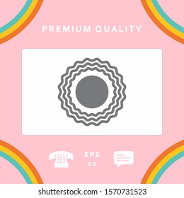 Sun icon symbol. Graphic elements for your design