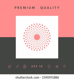 Sun icon symbol. Graphic elements for your design