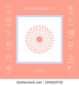 Sun icon symbol. Graphic elements for your design