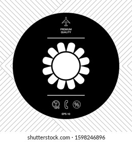 Sun icon symbol. Graphic elements for your design
