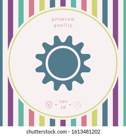 Sun icon symbol. Graphic elements for your design