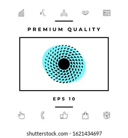 Sun icon symbol. Graphic elements for your design