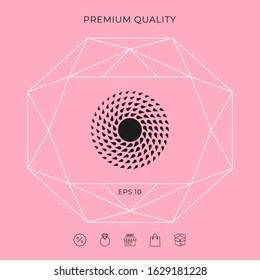 Sun icon symbol. Graphic elements for your design