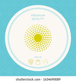 Sun icon symbol. Graphic elements for your design