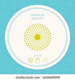 Sun icon symbol. Graphic elements for your design