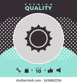 Sun icon symbol. Graphic elements for your design