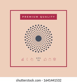 Sun icon symbol. Graphic elements for your design