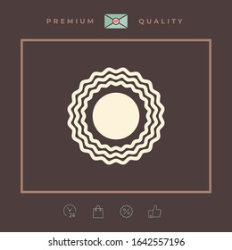 Sun icon symbol. Graphic elements for your design
