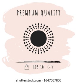 Sun icon symbol. Graphic elements for your design