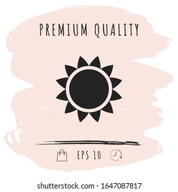 Sonnensymbol. Grafische Elemente für Ihr Design