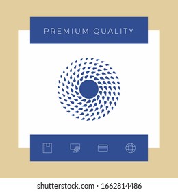 Sun icon symbol. Graphic elements for your design