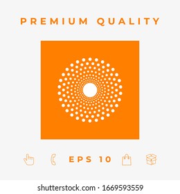 Sun icon symbol. Graphic elements for your design