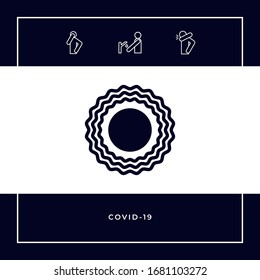 Sun icon symbol. Graphic elements for your design