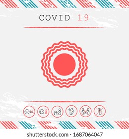 Sun icon symbol. Graphic elements for your design