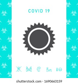 Sun icon symbol. Graphic elements for your design