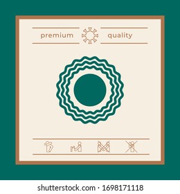 Sun icon symbol. Graphic elements for your design