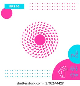Sun icon symbol. Graphic elements for your design