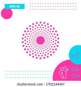 Sun icon symbol. Graphic elements for your design