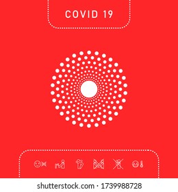 Sun icon symbol. Graphic elements for your design