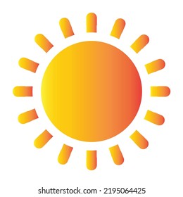 Sun Icon Symbol or Lgo Illustration