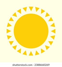 Sun Icon, Symbol, Logo Vector