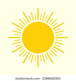 Sun Icon, Symbol, Logo Vector