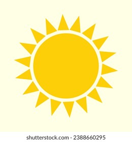 Sun Icon, Symbol, Logo Vector