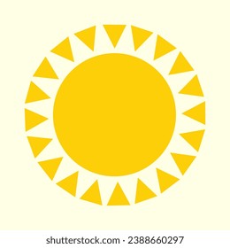 Sun Icon, Symbol, Logo Vector
